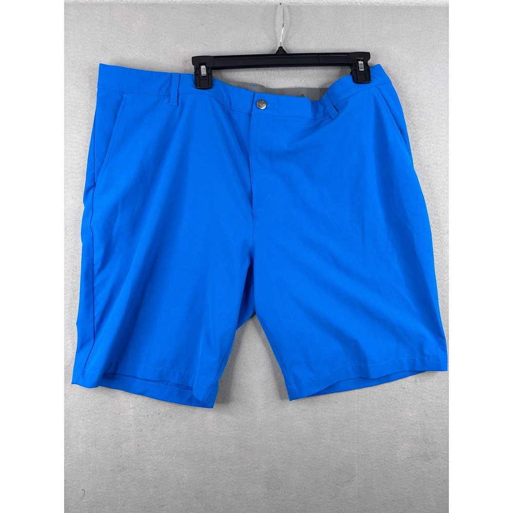 Adidas Primegreen Mens Golf Shorts Blue Size 42 Performance Stretch Flat Front